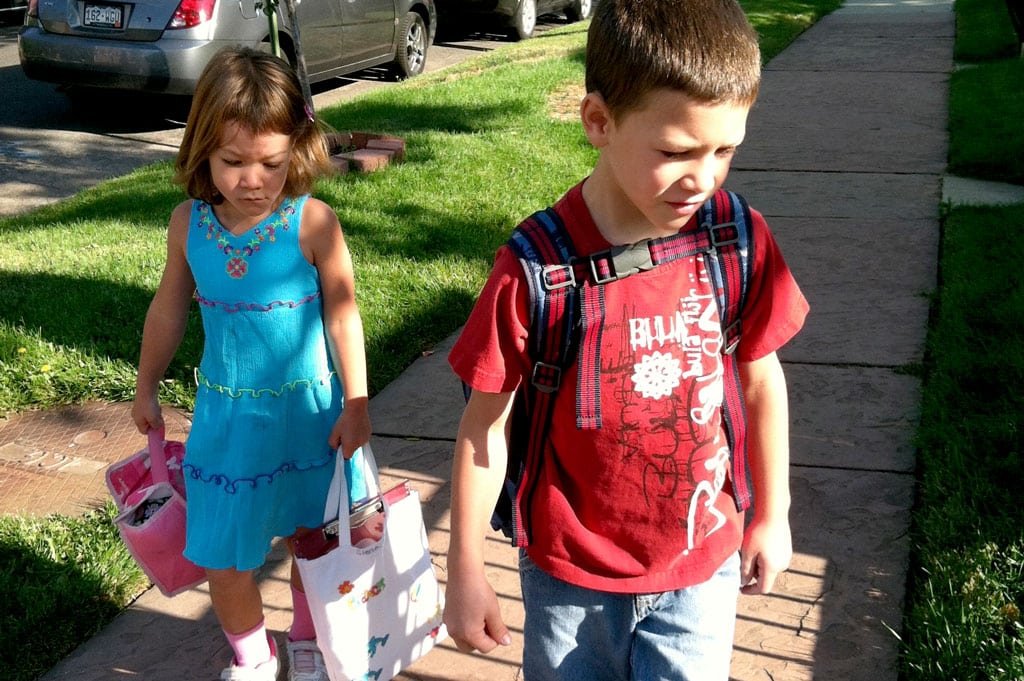 back to school safety walking to school